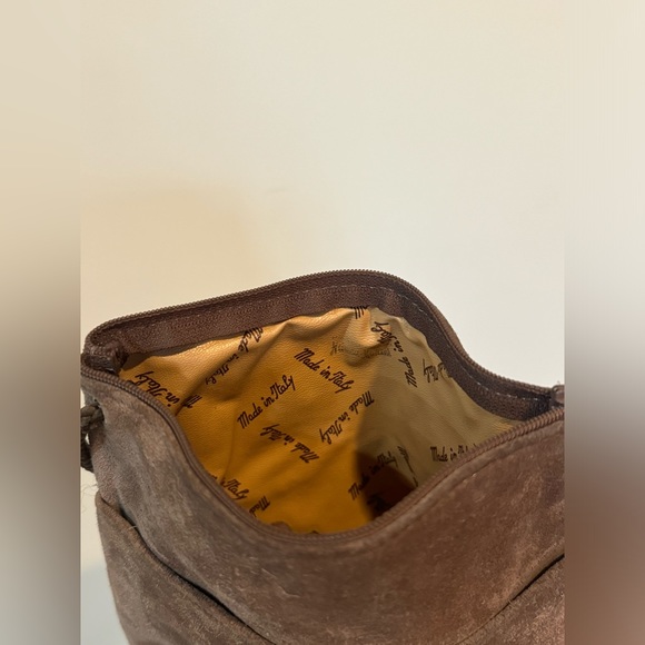 Neiman Marcus Vintage Suede Purse Made in Italy Bag Purse - Picture 3 of 5
